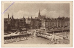Wien 1, Schwedenbrücke (Ferdinandsbrücke) und Kai