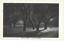 Wien 1, Stadtpark bei Nacht