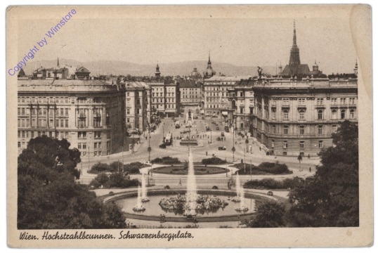 Wien 1, Schwarzenbergplatz, Hochstrahlbrunnen