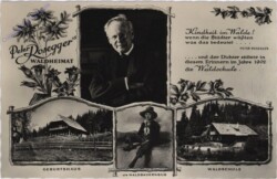 Alpl, Roseggers Geburtshaus, Waldschule, Portrait