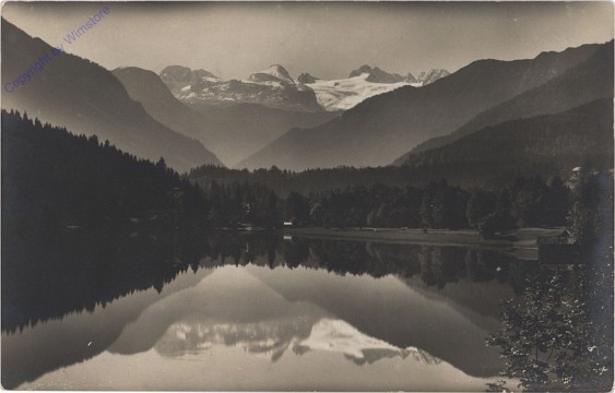 Altaussee, Blick vom See auf Dachstein