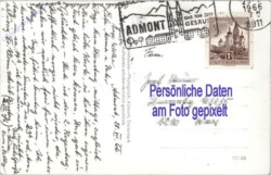 Admont, Ortsansicht mit Stift, von oben