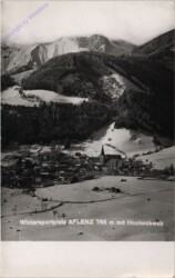 Aflenz, mit Hochschwab im Winter