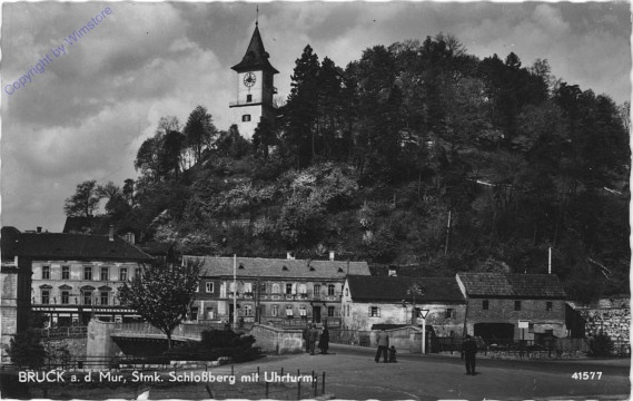 Bruck an der Mur, Schlossberg mit Uhrturm