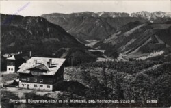 Bürgeralpe bei Mariazell, Berghotel gegen Hochschwab