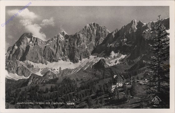 ak101893 Ramsau, Austriahütte mit Dachstein