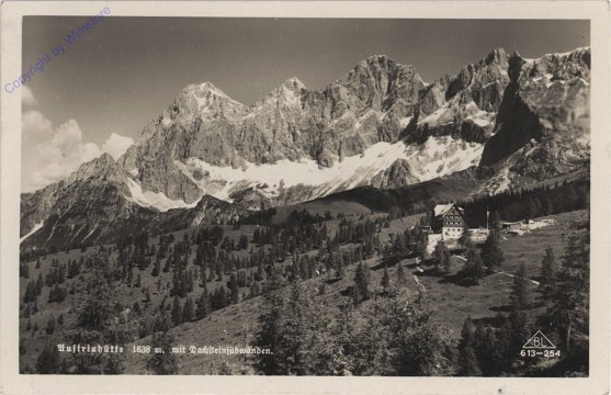 ak101896 Ramsau, Austriahütte mit Dachsteinsüdwänden