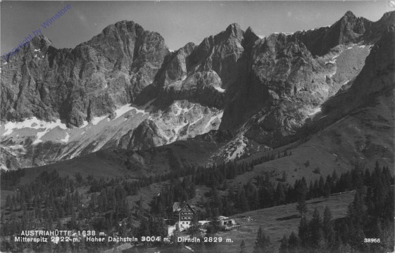 ak101899 Ramsau, Austriahütte, Mitterspitz, Hoher Dachstein, Dirndln