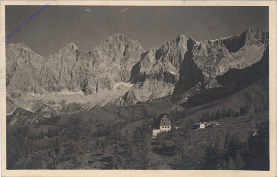 ak101903 Ramsau, Austriahütte mit Dachstein