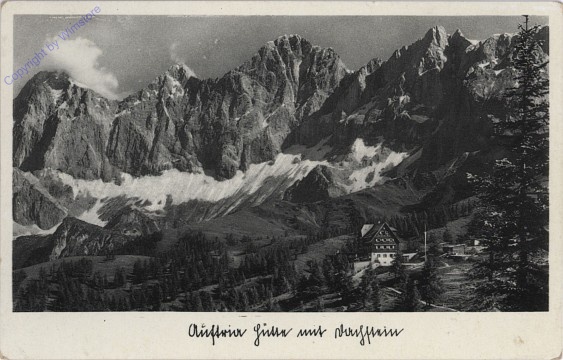 ak101904 Ramsau, Austriahütte mit Dachstein