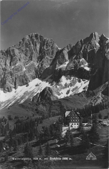 ak101906 Ramsau, Austriahütte mit Dachstein