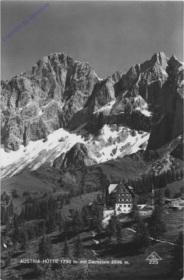 ak101910 Ramsau, Austriahütte mit Dachstein
