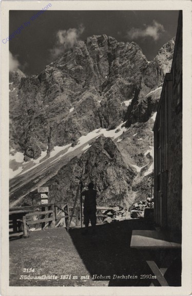 ak101918 Ramsau, Südwandhütte mit Hohem Dachstein