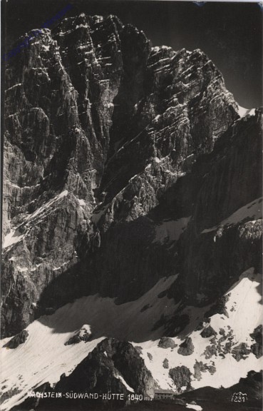 ak101921 Ramsau, Südwandhütte mit Dachstein