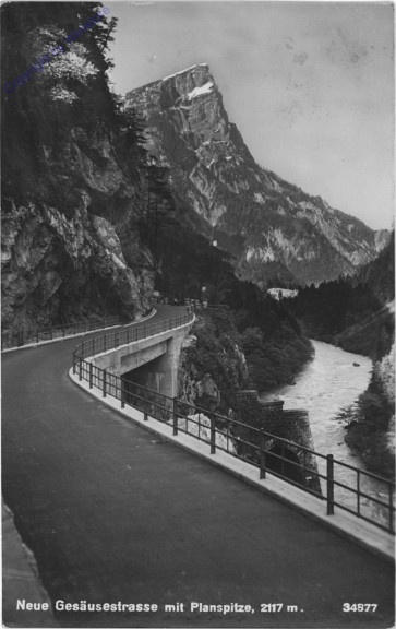 Gesäuse, neue Gesäusestrasse mit Planspitze