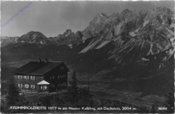 Haus im Ennstal, Krummholzhütte mit Dachstein