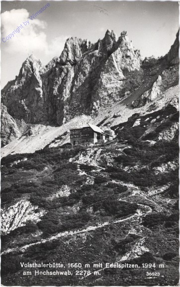 Hochschwab, Voistalerhütte mit Edelspitzen