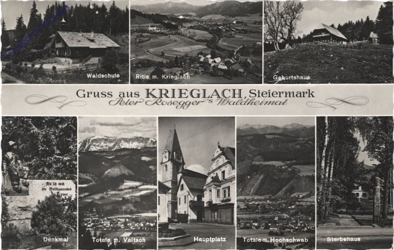 ak102161 Krieglach, 8 Ansichten