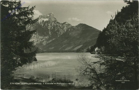 Eisenerz, Leopoldsteinersee mit Pfaffenstein