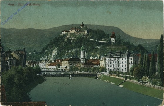 Graz, Mur und Schlossberg