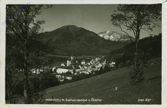 ak102291 Mariazell, mit Gemeindealpe und Ötscher