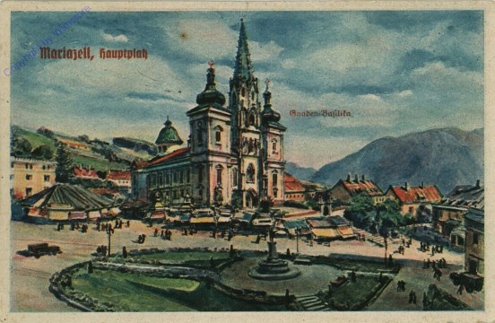 ak102295 Mariazell, Hauptplatz