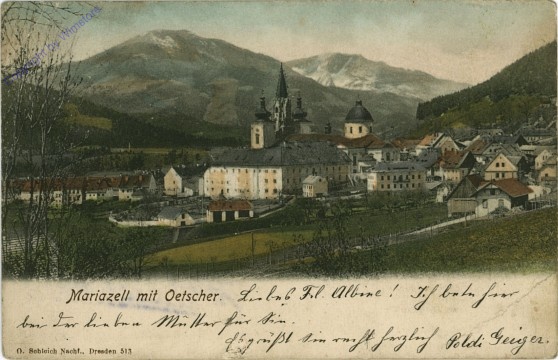 ak102314 Mariazell, mit Ötscher