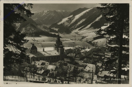ak102348 Mariazell, mit Hochschwab im Winter