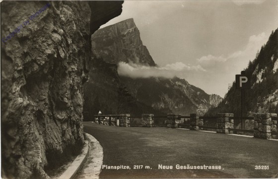 Gesäuse, neue Gesäusestrasse mit Planspitze