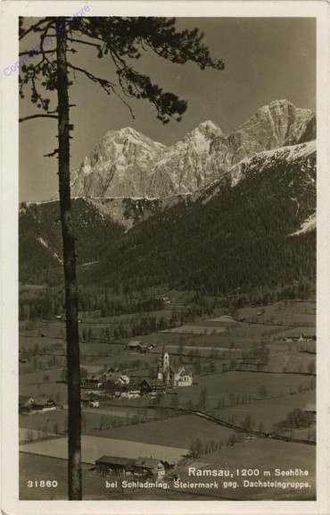 ak102445 Ramsau, gegen Dachsteingruppe
