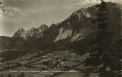 Ramsau, mit dem Dachstein und Scheichenspitze