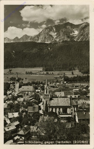 ak102522 Schladming, gegen Dachstein