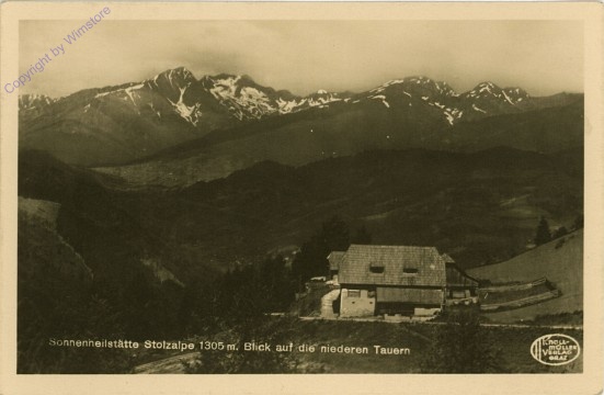 ak102538 Stolzalpe, Blick auf die Niederen Tauern