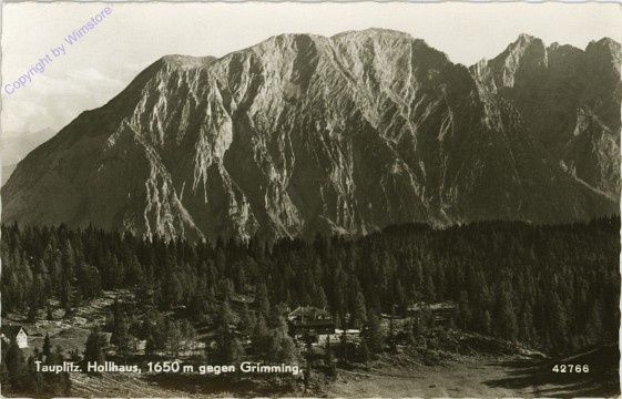 Tauplitzalm, Hollhaus gegen Grimming