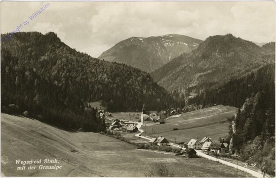 Wegscheid, mit der Graualpe