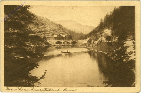 Walster, Hubertus-See mit Stauwerk