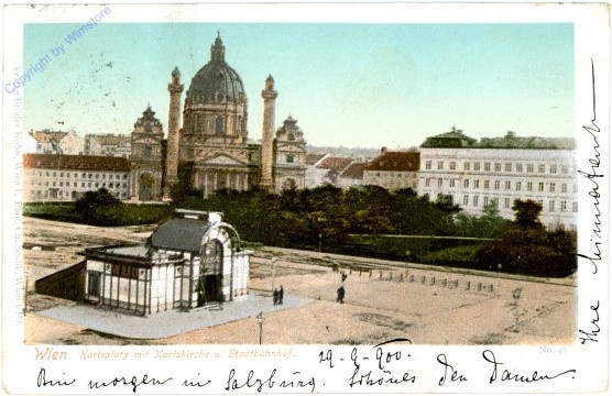 ak102968 Wien 4, Karlskirche