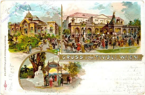 ak102997 Wien 12, Gruss vom Tivoli, 3 Ansichten