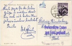 Wien 13, Schönbrunn, Brunnengruppe mit Allee