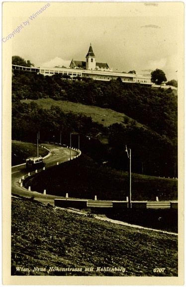 Wien 19, Höhenstraße mit Kahlenberg