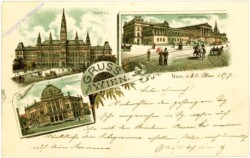 Rathaus, Volkstheater, Reichsratsgebäude (Parlament)