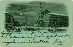 Wien 2, Praterstraße. Mondschein