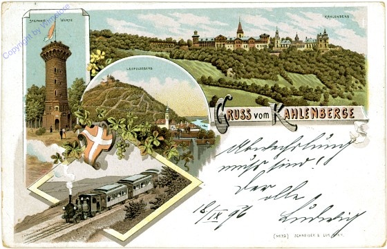 Wien 19, Gruss vom Kahlenberge, 4 Ansichten