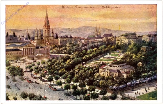 Wien 1, Franzensring, Volksgarten