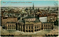 Wien 1, K.k. Hofburgtheater mit Panorama