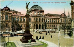 ak103224 Wien 1, K.k. Universität und Liebenbergdenkmal