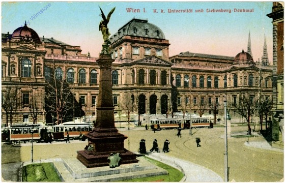 ak103224 Wien 1, K.k. Universität und Liebenbergdenkmal