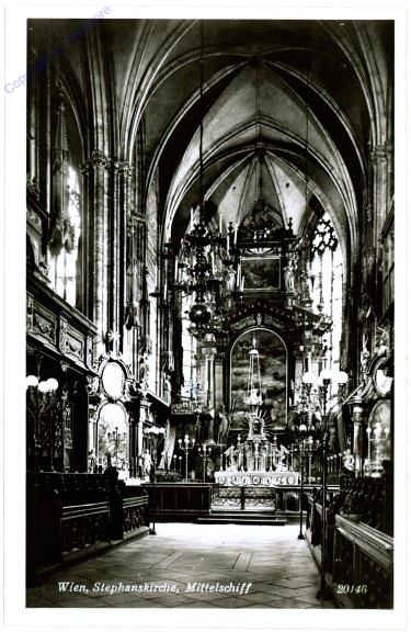 ak103378 Wien 1, Stephanskirche, Mittelschiff