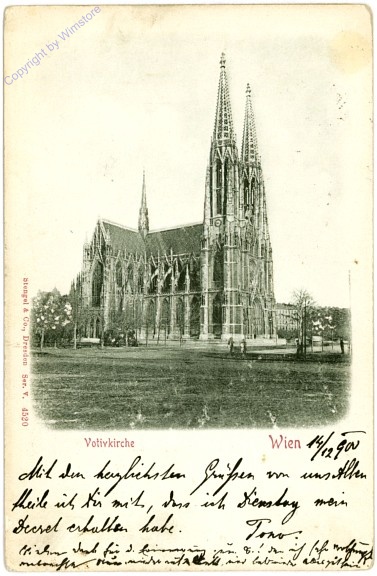 Wien 9, Votivkirche, Reliefkarte