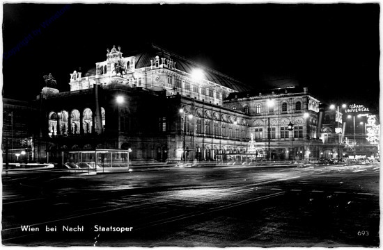ak103434 Wien 1, Staatsoper bei Nacht